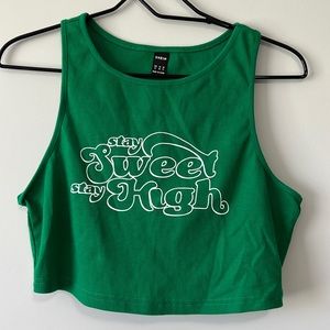 SHEIN | Stay Sweet Stay High Crop Tank Top